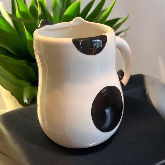 Cat mug black & white - Picture 2 of 4